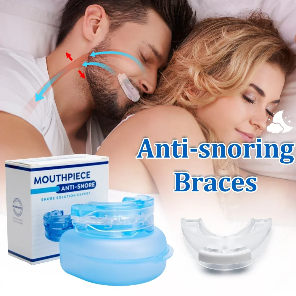 

Anti Snoring Mouth Guard Adjustable Anti Snore Bruxism Sleeping Aid Apnea Guard Teeth Stop Snoring Device