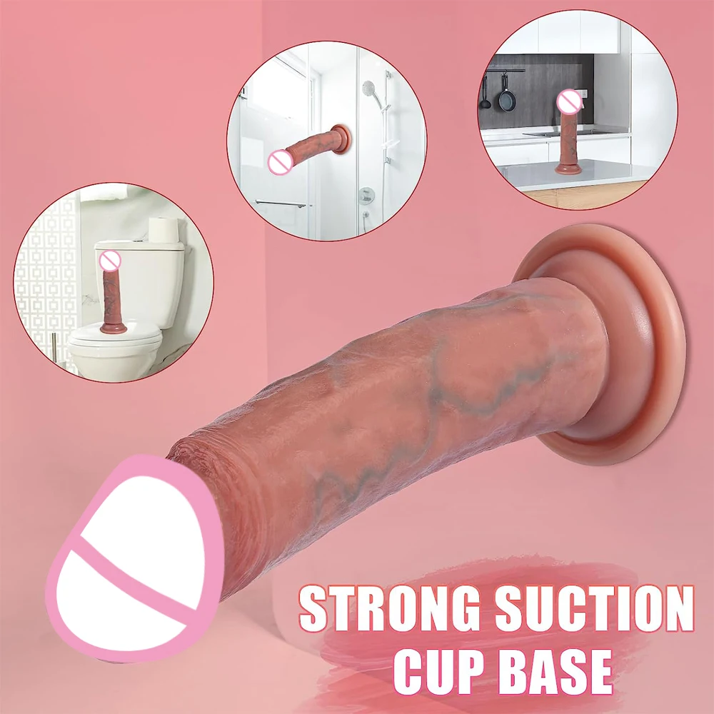 7.3 Inch Realistic Dildos Big Fake Penis Butt Plug For Women Vaginal Anal Play masturbators Cock Adult Sex Toys For Female Gay