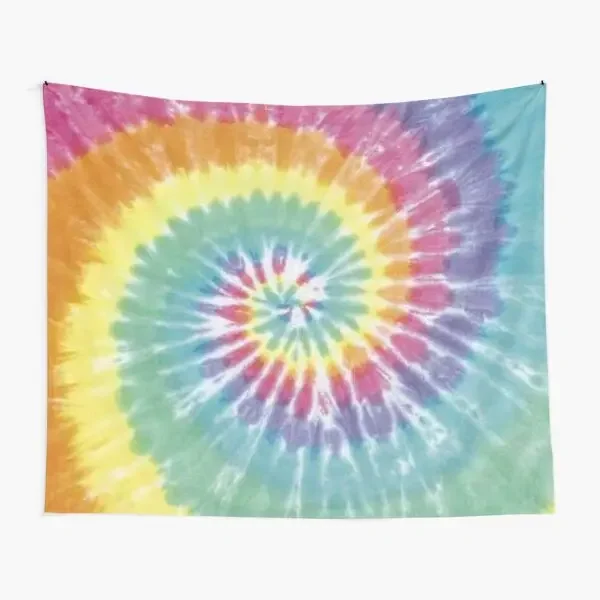 Tie Dye Pattern Tapestry Colorful Rainbow Spiral Tapestry Color Dyed Batik Home Decor Wall Hanging for Living Room Bedroom Dorm