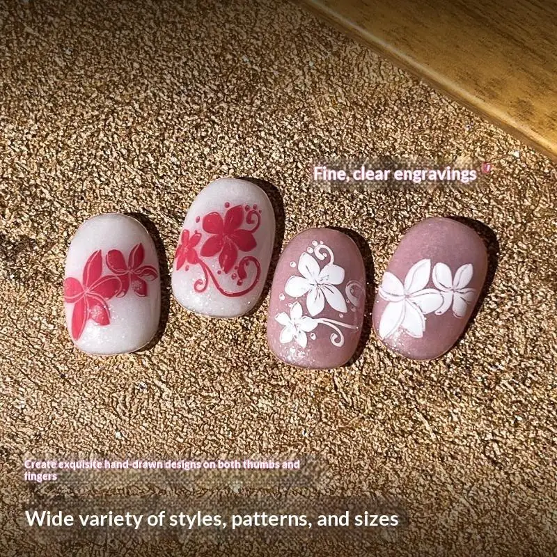 Bowknot Tie Nail Stamping Plates Nail Design Floral Flower Leaf Nail Art Stamp Stencil Printing Template Manicure Tools