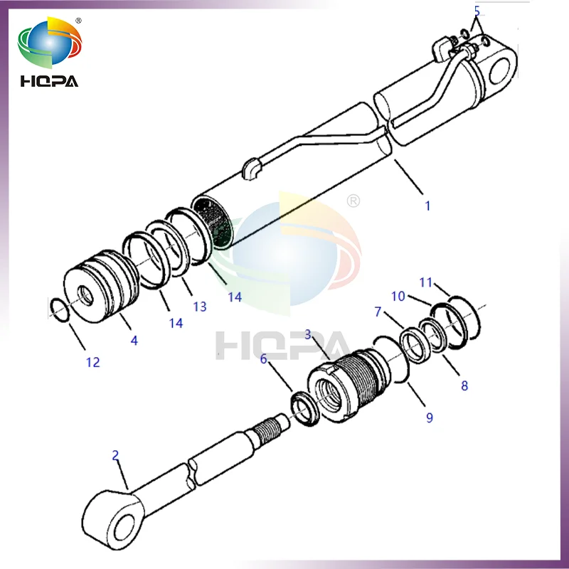

42N-6C-13330 42N6C13330 КОМПЛЕКТ УПЛОТНЕНИЙ ЦИЛИНДРОВ ARM ДЛЯ KOMATSU BACKHOELOADER WB146-5 WB146PS-5 WB156-5 WB156PS-5 WB91R-5 WB93R-5