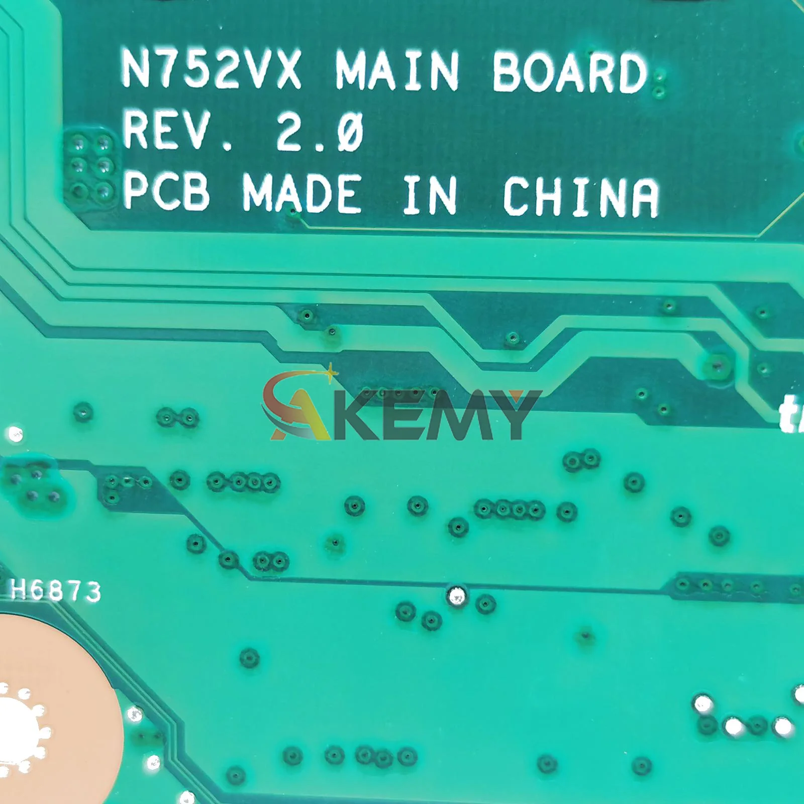 Motherboard Laptop N752VX Untuk ASUS Vivobook N752V N752VX Notebook Mainboard Dengan CPU I5 I7 100% teruji OK pengiriman cepat stk