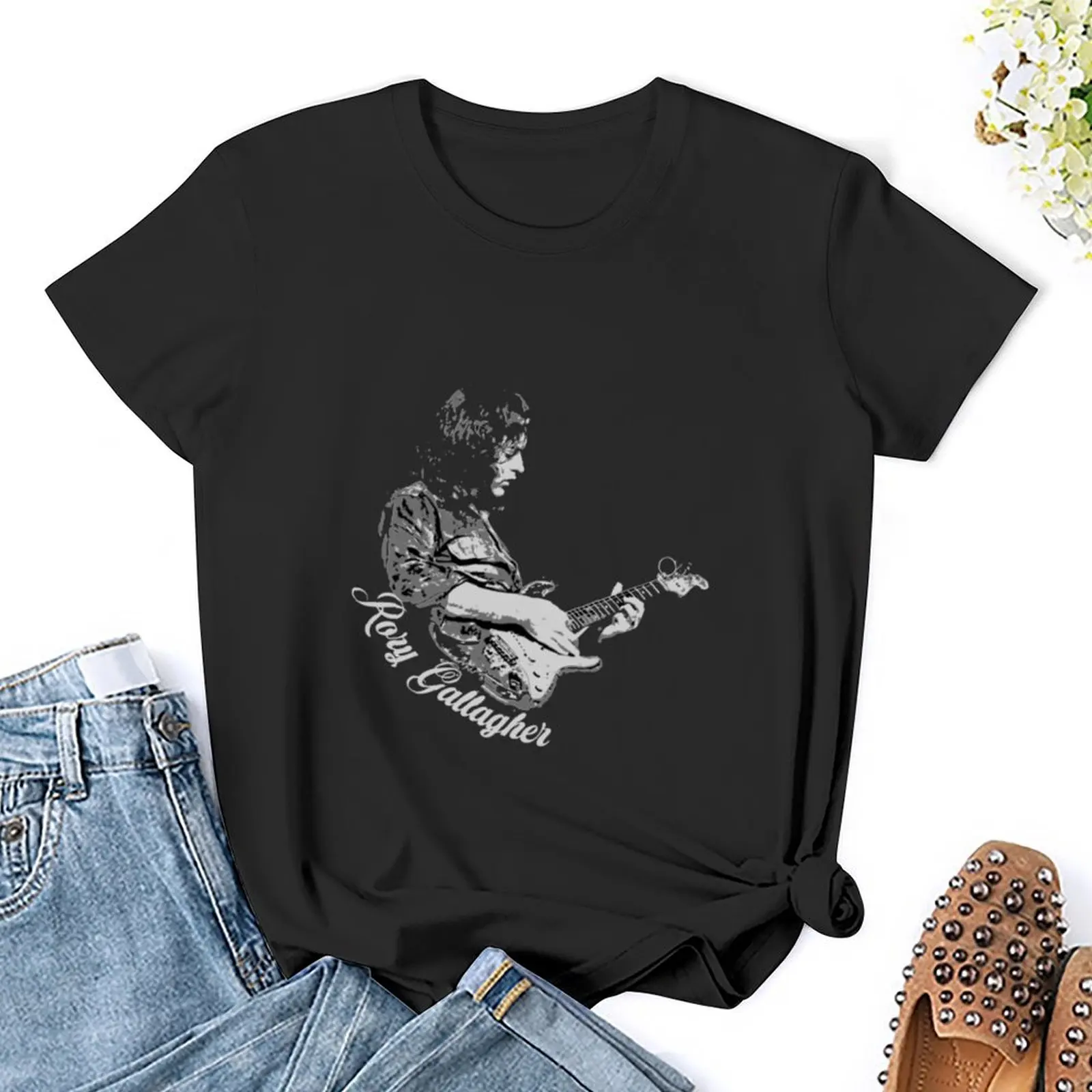 ロリー・ギャラガー Tシャツ ブラウス 面白いスウェット Tシャツ レディース