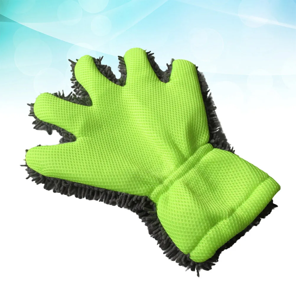 Premium Double Sided Chenille Microfiber Wash Mitt for Car Truck Motorcycle Boat Rv Home Use Quick Dusting Mitt Gloves