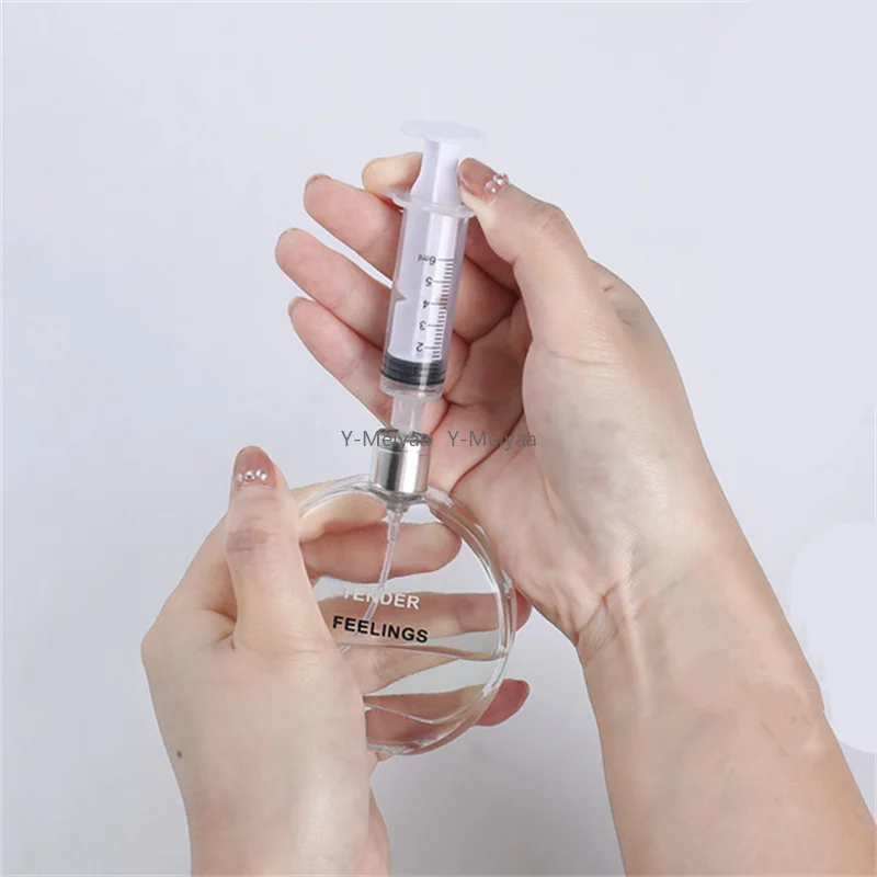5/10/20pcs 5ml 10ml Syringe Plastic Perfume Dispenser Tool Refills Cosmetics For Quantitative Distribution of Refillable Bottles