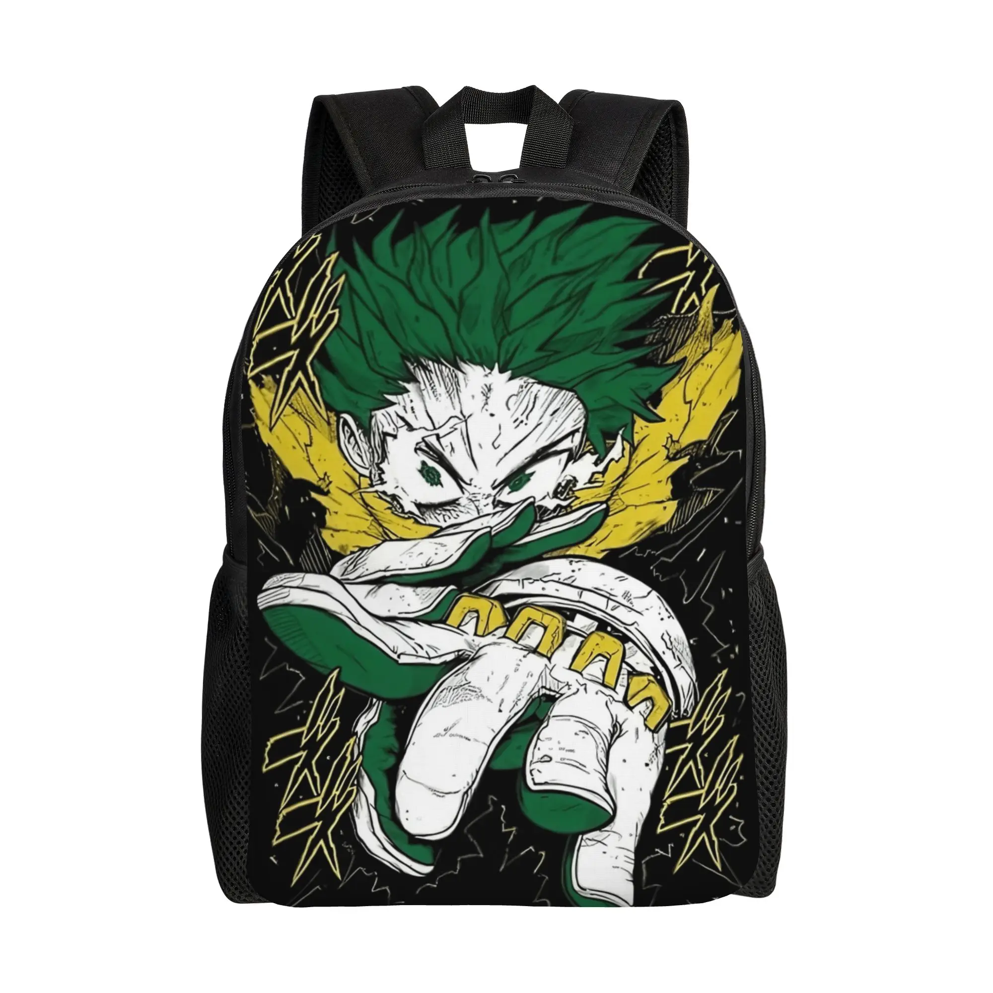 

Deku Punch My Hero Academia Fashion Backpack Lightweight Student Work Daypack for Men Women Laptop Shoulder Bag