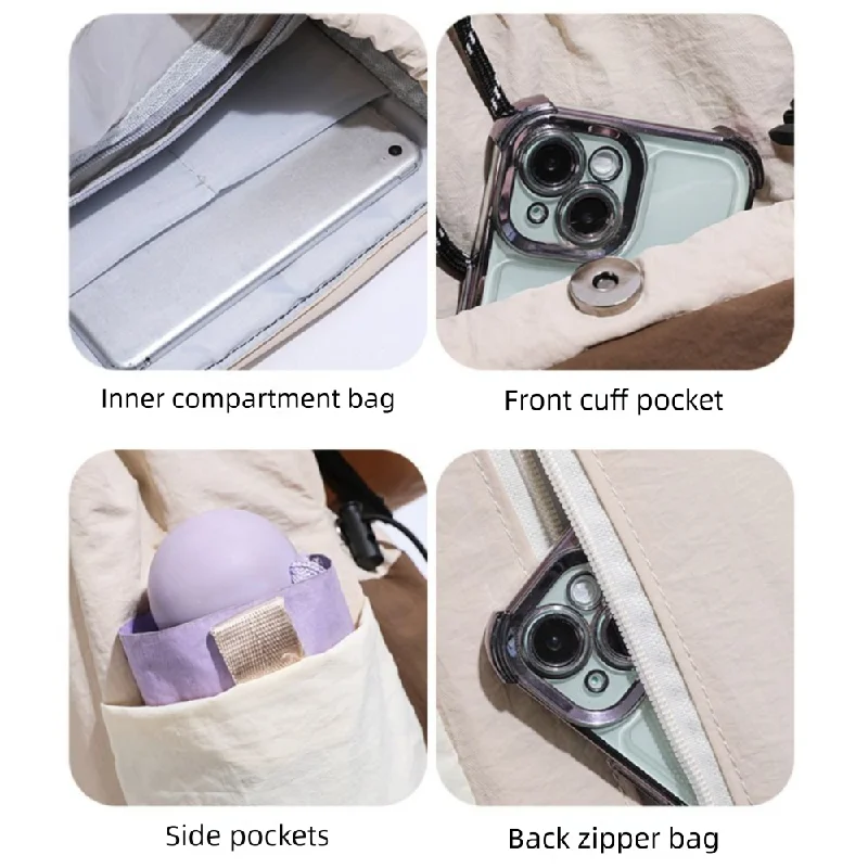 New With Multiple Compartments Shoulder Bag Oxford Waterproof Laptop Backpack Large Capacity Women Backpack Lightweight School
