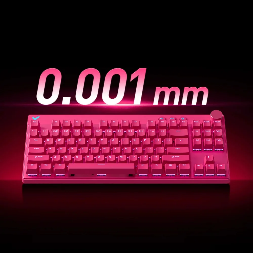 

MCHOSE Mix 87, магнитный переключатель, игровая клавиатура с эффектом Холла, 0,08 мс, сверхнизкая задержка, 0,001 мм, прецизионная офисная проводная клавиатура, подарок