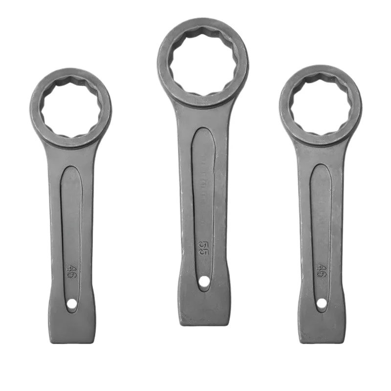 Heavy Duty Striking Box Wrench, Single End Impact Socket Wrench 24-85mm for Auto Repair