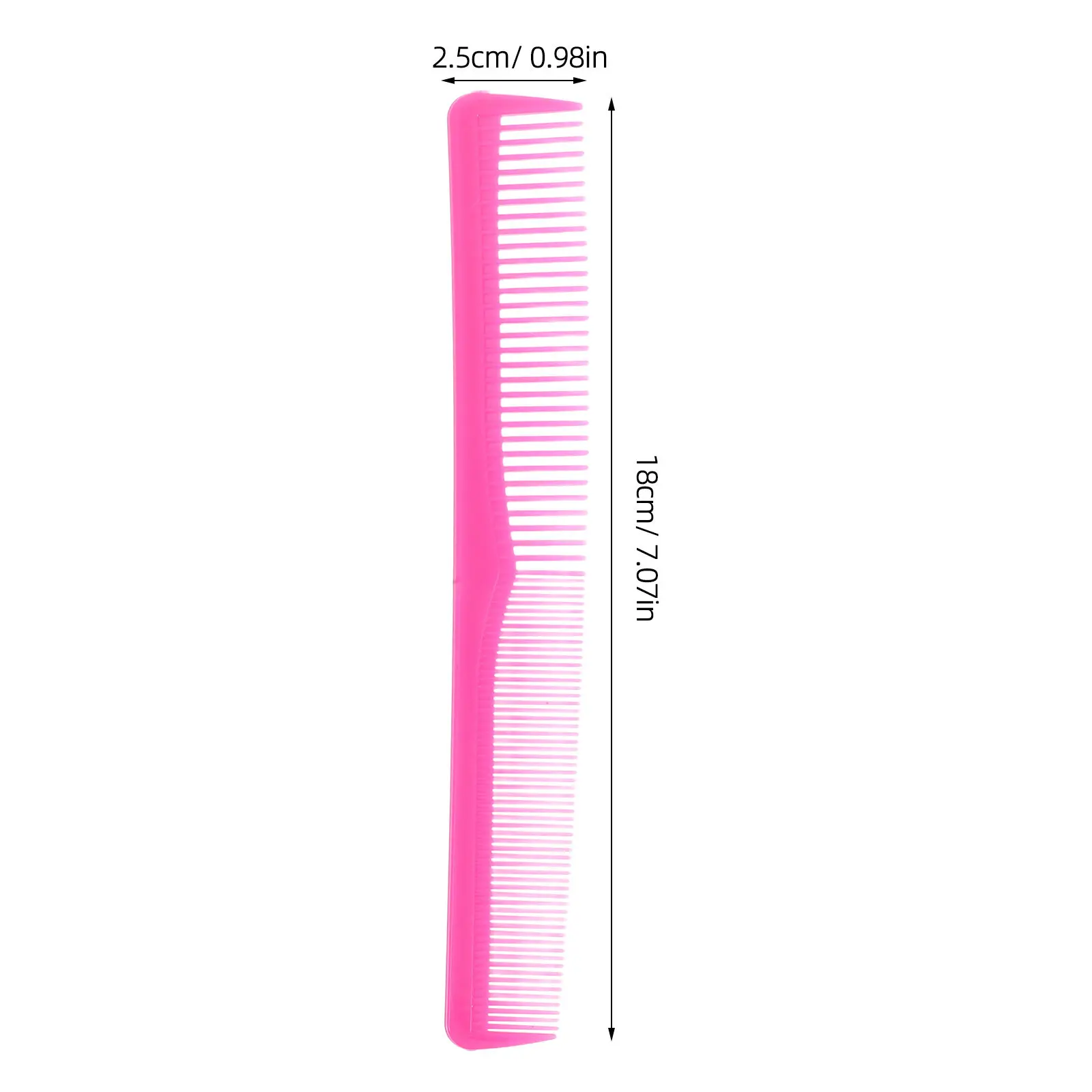 Anti-Static Plastic Hairdressing Comb Set Wide Application Tooth Hair Comb for Salon Barber Hotel Styling Hair Care Tools Pink
