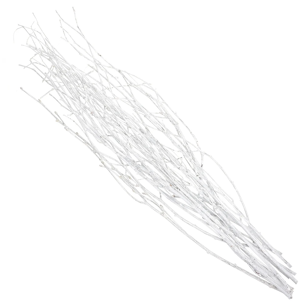 

12 Pcs 50cm Delicate Dried Birch Branches for Home Decor Vase Filler Artistic Plants Christmas Ornament