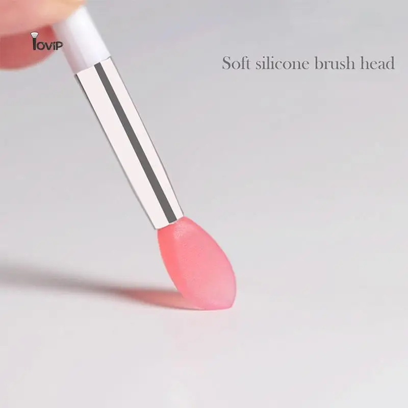 1/3Pcs Soft Silicone Lip Balms Lip Mask Brush With Sucker Dust Cover Lipstick Cosmetic Makeup Brushes Lipstick Brush Storage Box