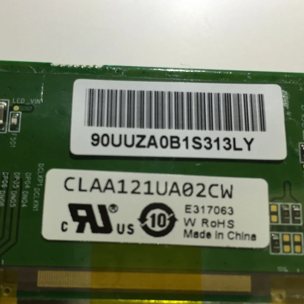 Imagem -03 - Polegadas Tela do Laptop Lcd para Cf-sx1 Cf-sx2 Cf-nx1 Cf-nx2 1600*900 Pinos Claa121ua02cw 40 Claa121ua01cw 30 Pinos 12.1