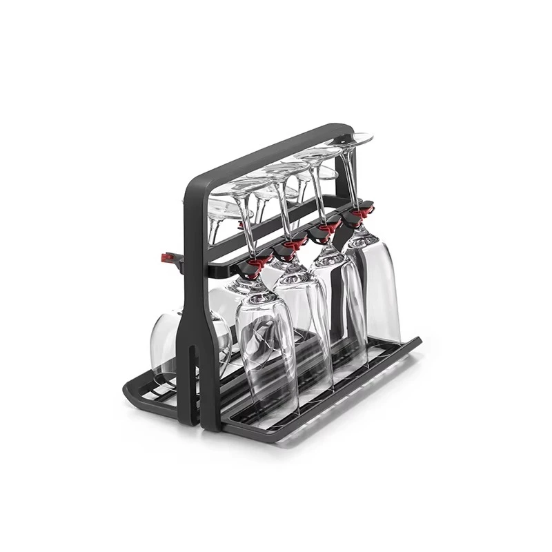 

Kitchen Dishwasher with Soft Buckle Glass Cup Holder No Need To Wash Glasses Independently