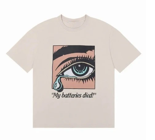 2025 معرض المحملة قسم تي شيرت مصمم الرجال والنساء الصيف موضة إلكتروني طباعة القطن فضفاض بلوزات غير رسمية فاخرة الشارع القمم #2