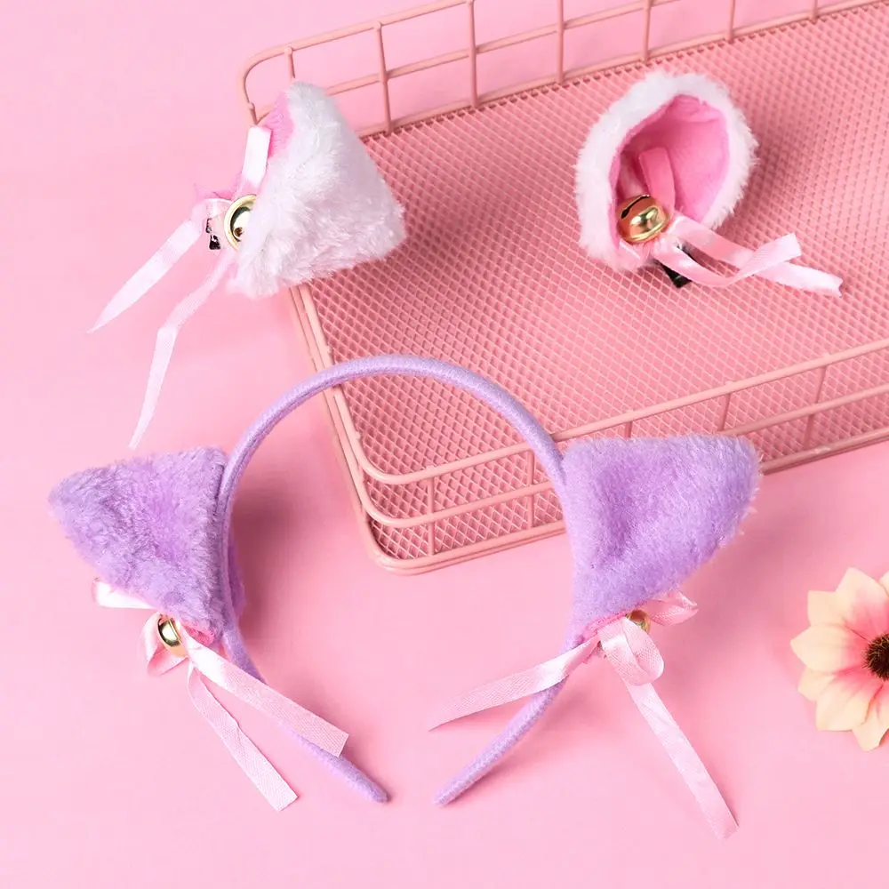 

Lovely Anime Cosplay Night Party Hair Accessories Cat Ear Head Band Cartoon Hair Band Small bell