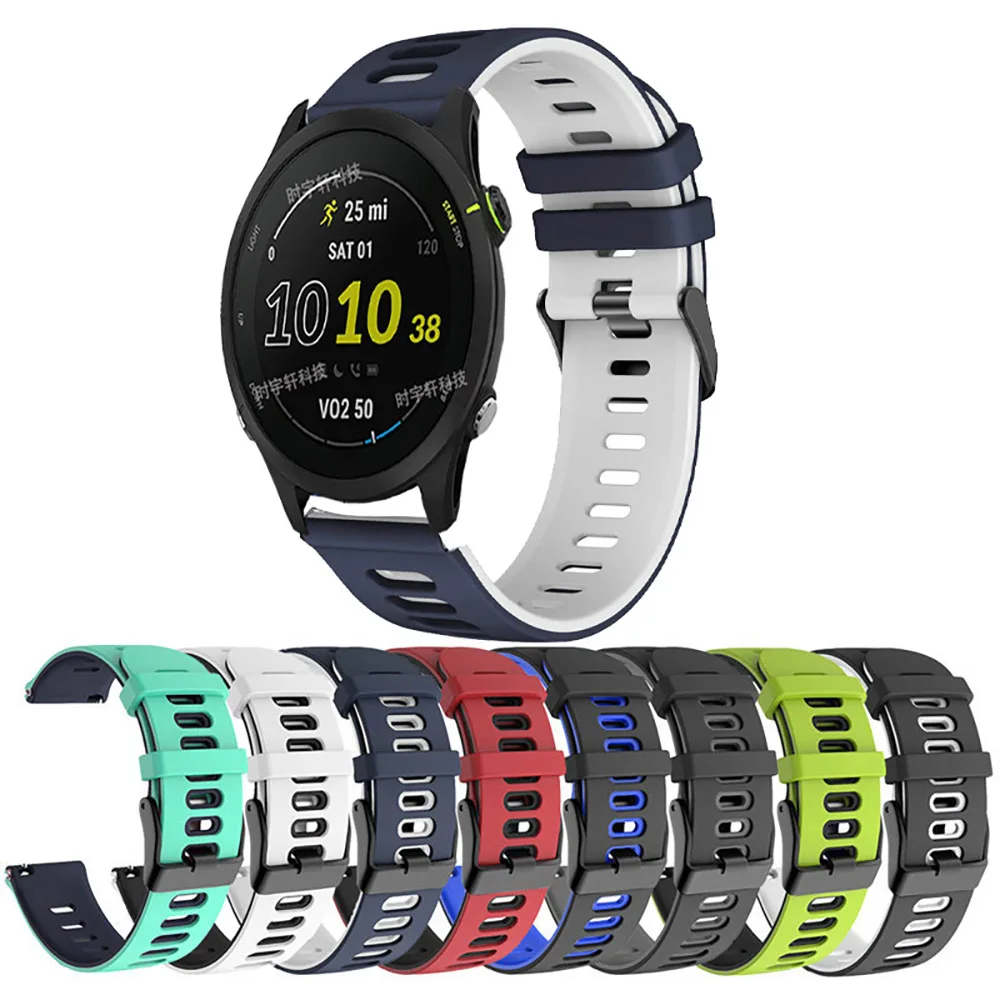 For Garmin Venu 3 Silicone Strap Forerunner 265 255 Music 55 245 645 Band Vivoactive 4 5 3 Watchband 20 22mm Venu SQ 2 Bracelet