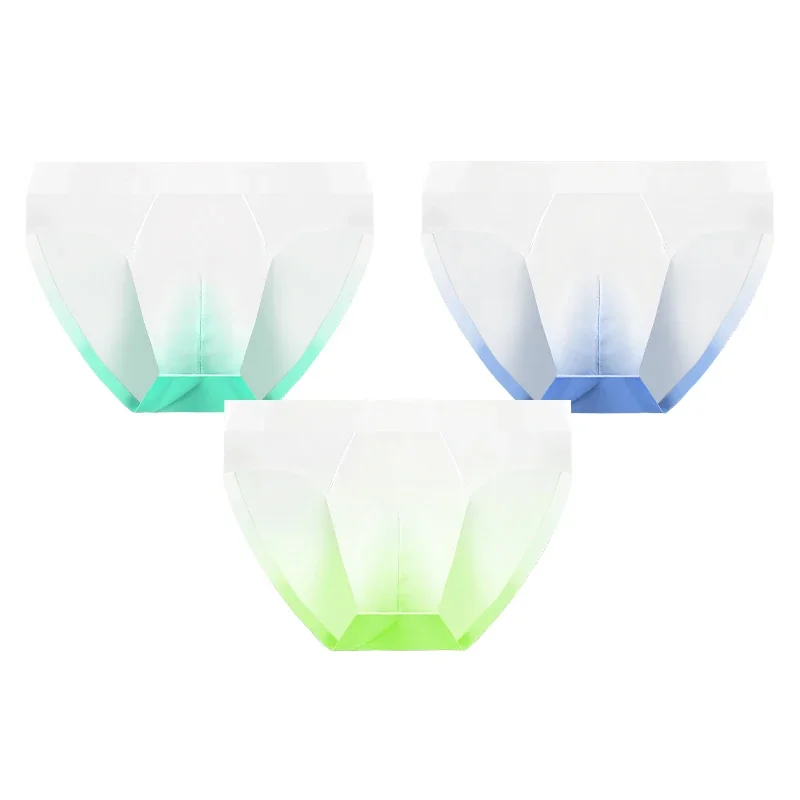 

5PCS Men's underwear, men's ice silk briefs, summer breathable, quick-drying, seamless shorts, transparent ultra-thin.