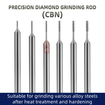 CBN-Points internes de tige pour meulage diamant, acier inoxydable, roulement en acier à grande vitesse, plus récent, 150, 200/400 #, 3mm