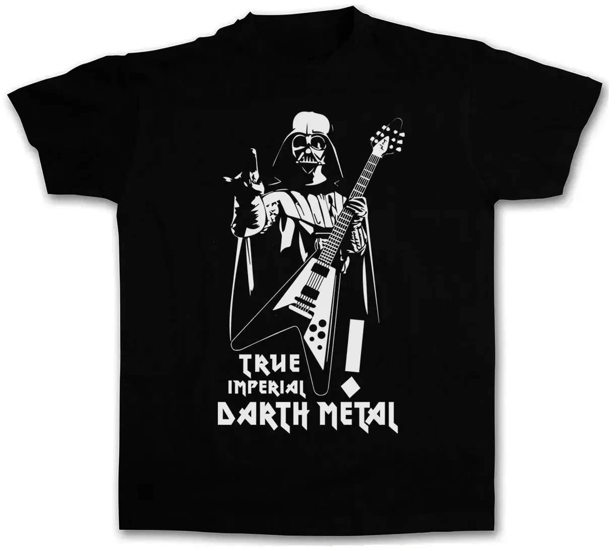 

TRUE IMPERIAL DARTH METAL, мужская хлопковая футболка, черный рыцарь с забавным принтом