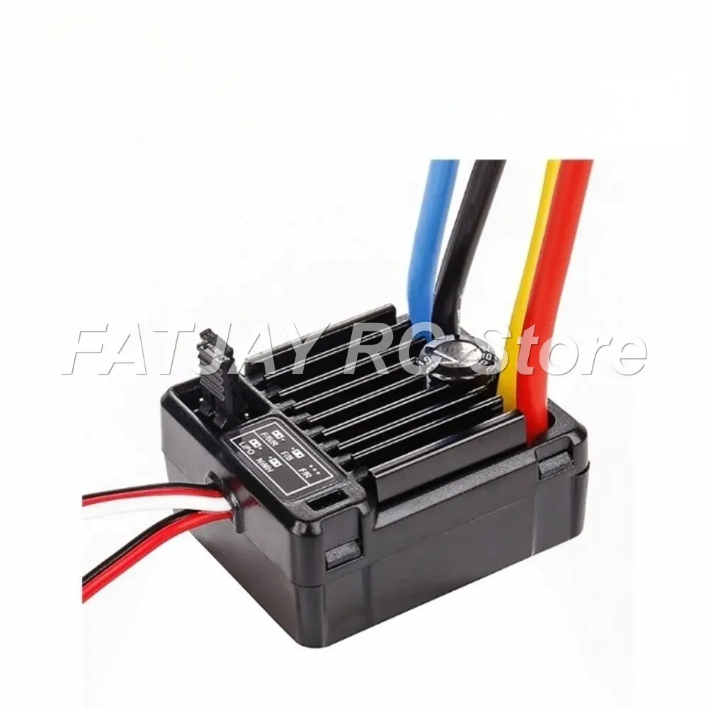 60A Brushed ESC FATJAY Hobbywing QuicRun 1060 RTR Waterproof 2-3S Li-po Dual-way for 1/10 RC Car Buggy Controller