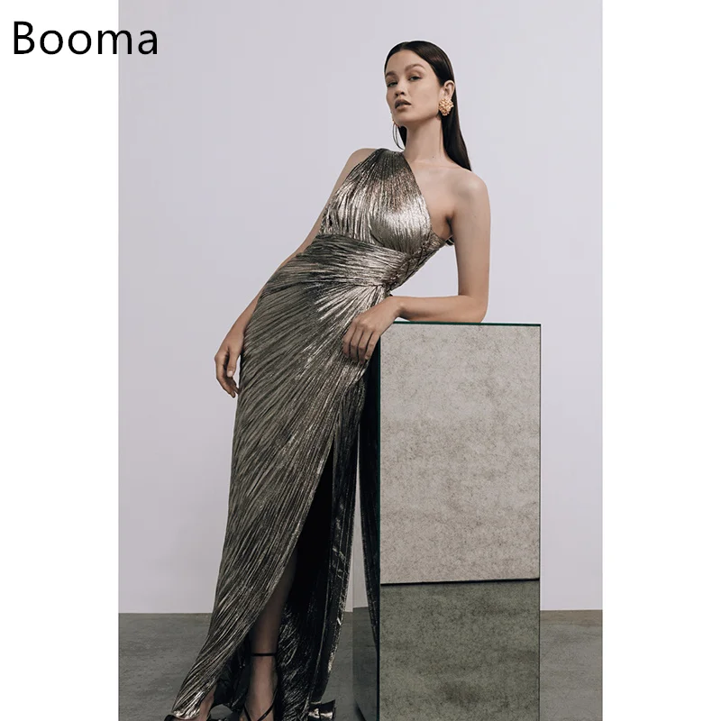 

Booma Русалка Простые вечерние платья на одно плечо Вечерние платья для женщин Элегантное платье для выпускного вечера с разрезом по бокам На заказ 2025