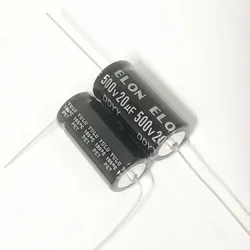 2PCS ELON high voltage 500v axial filter electrolytic capacitor 500v 20uf 16X33mm