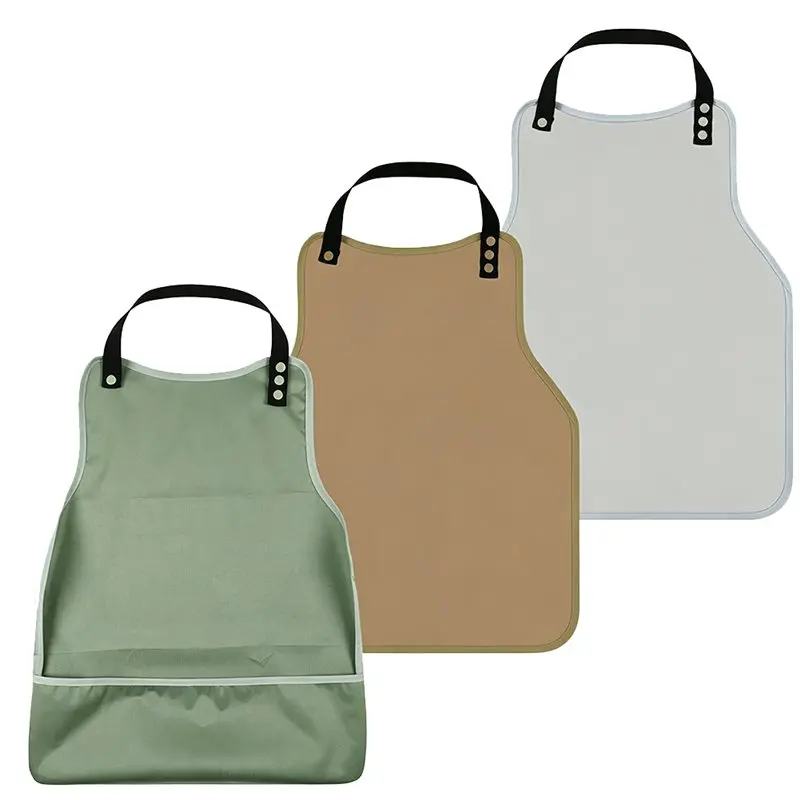

ABIT Washable Adult For Seniors 3-Pack Bibs With Upgraded Crumb Catcher Clothing Protectors