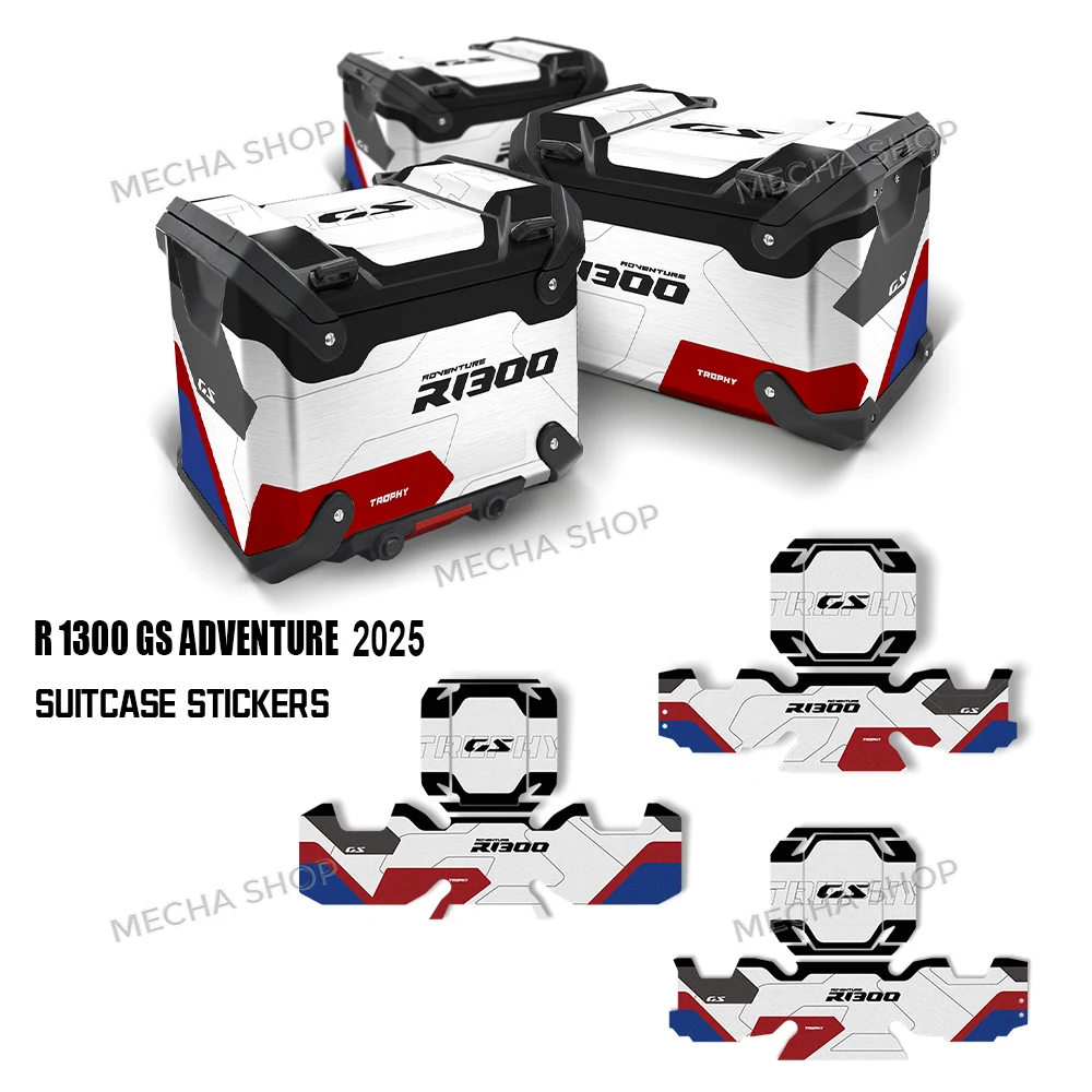 Top Box Side Box Suitcase Stickers For R1300GSA R 1300 GS ADV 2025 R1300GS Adventure Luggage Panniers Aluminium
