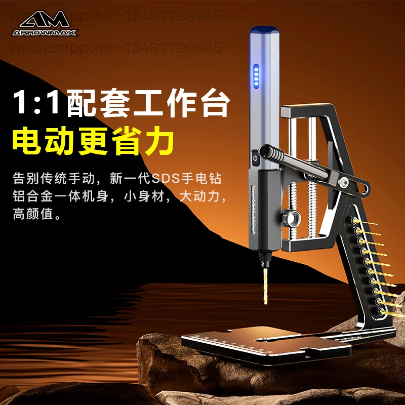 Miniature Mini Small Table Drill Hand Drill Small Power Tool DIY Model Punching