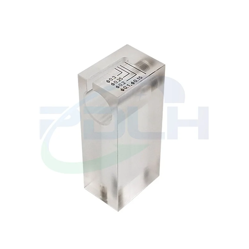 1PCS Acrylic Scale Block Gauge with Mount for Fanuc Wire EDM