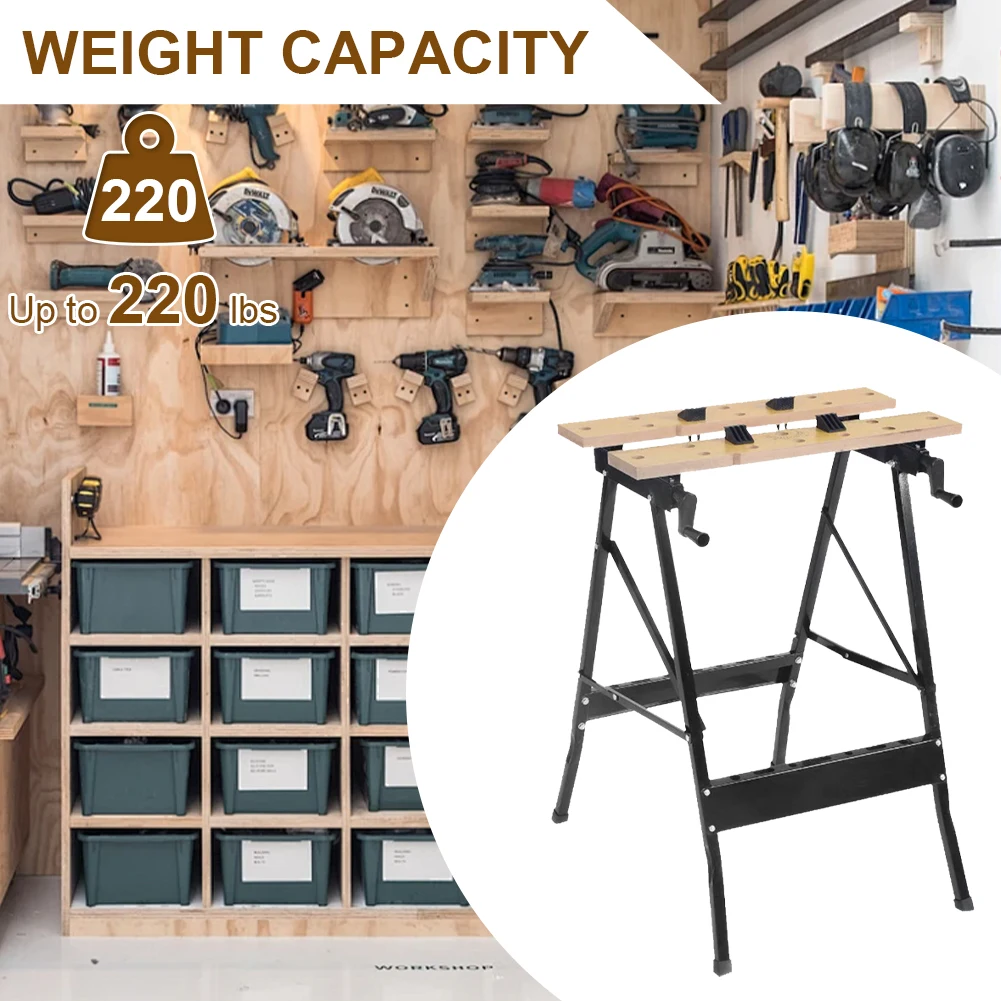 

Folding Flip Woodworking Table with Measuring Ruler and Protractor Scale Adjustable Work Table for DIY Woodworking and Garage