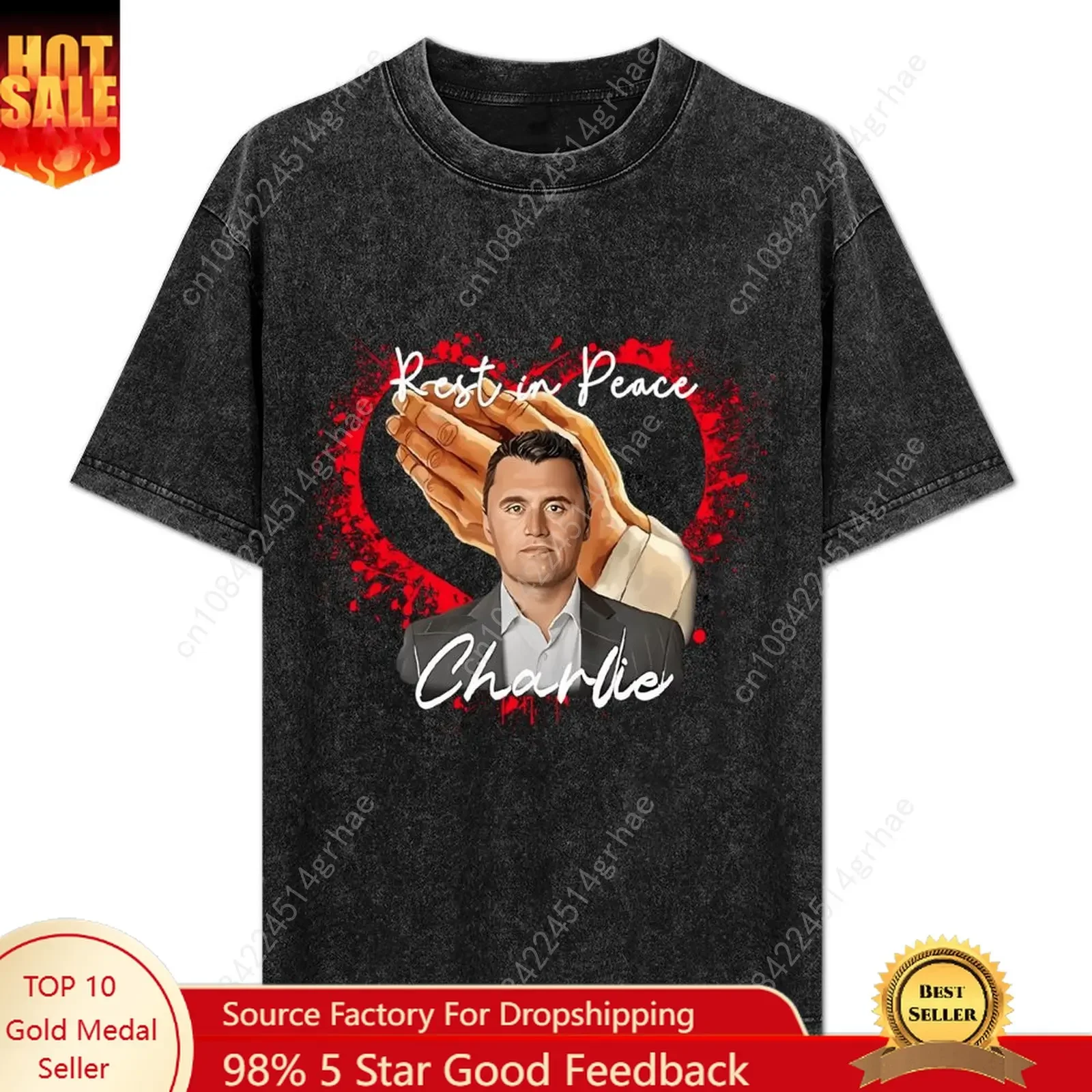 True Patriot Charlie Kirk Retro T-Shirts Mans Womans Vintage Cotton Short Sleeve T-shirt Soft Custom Tops Unisex Clothes Tshirt