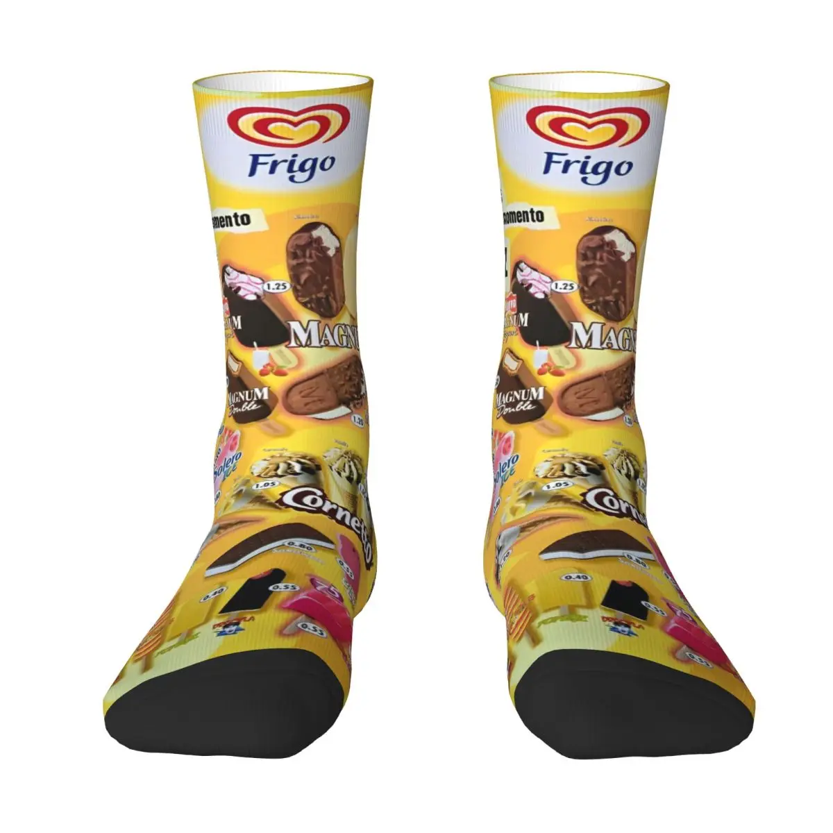 Sweet Ice Cream Socks British Kawaii Stockings Autumn Anti Slip Adults Men Socks Breathable Printed Skateboard Socks