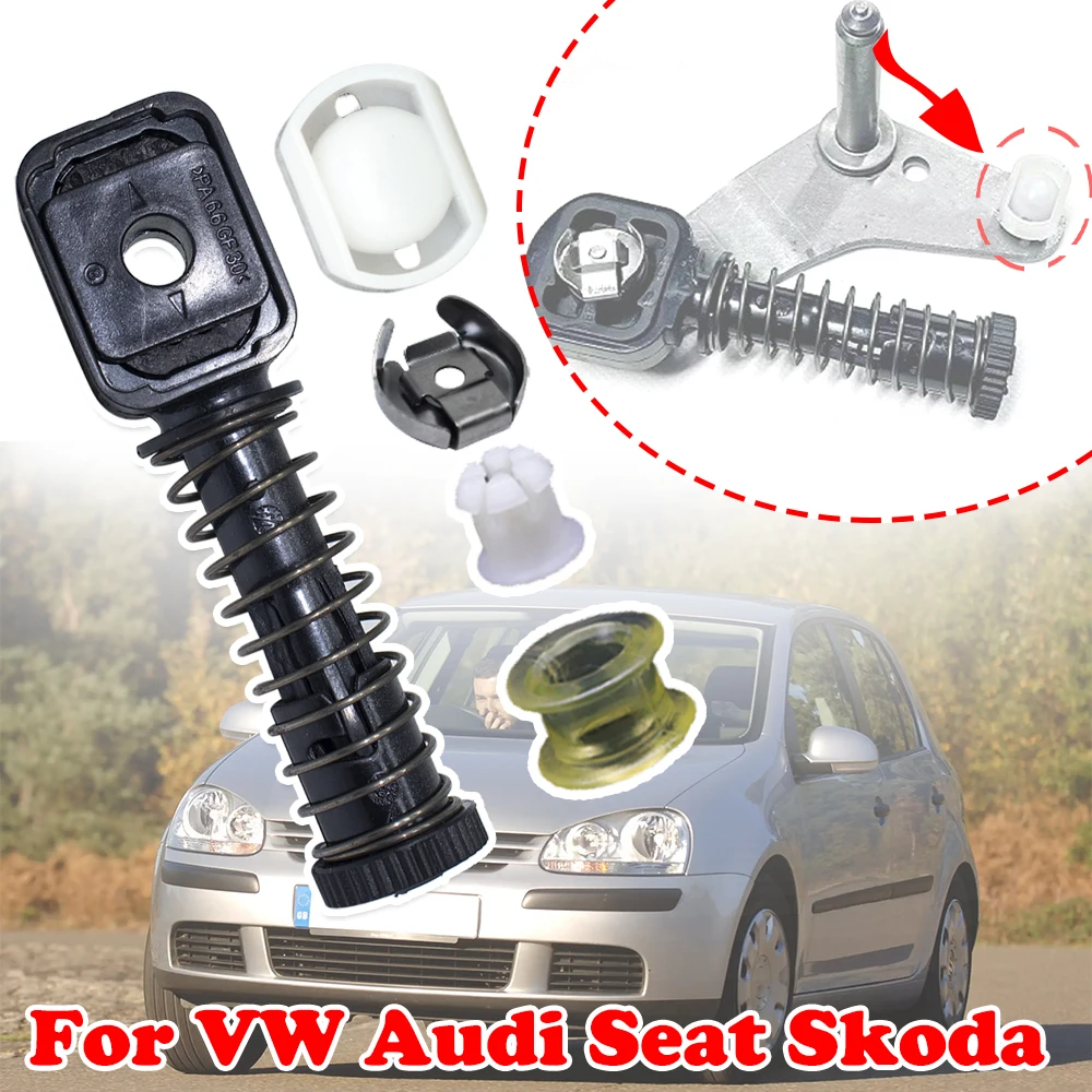 

SET Gear Selector Lever Mechanism Sliding Shoe Bushing Shift Rod Linkage Clip Manual Transmission Rivet For VW Audi Seat Skoda