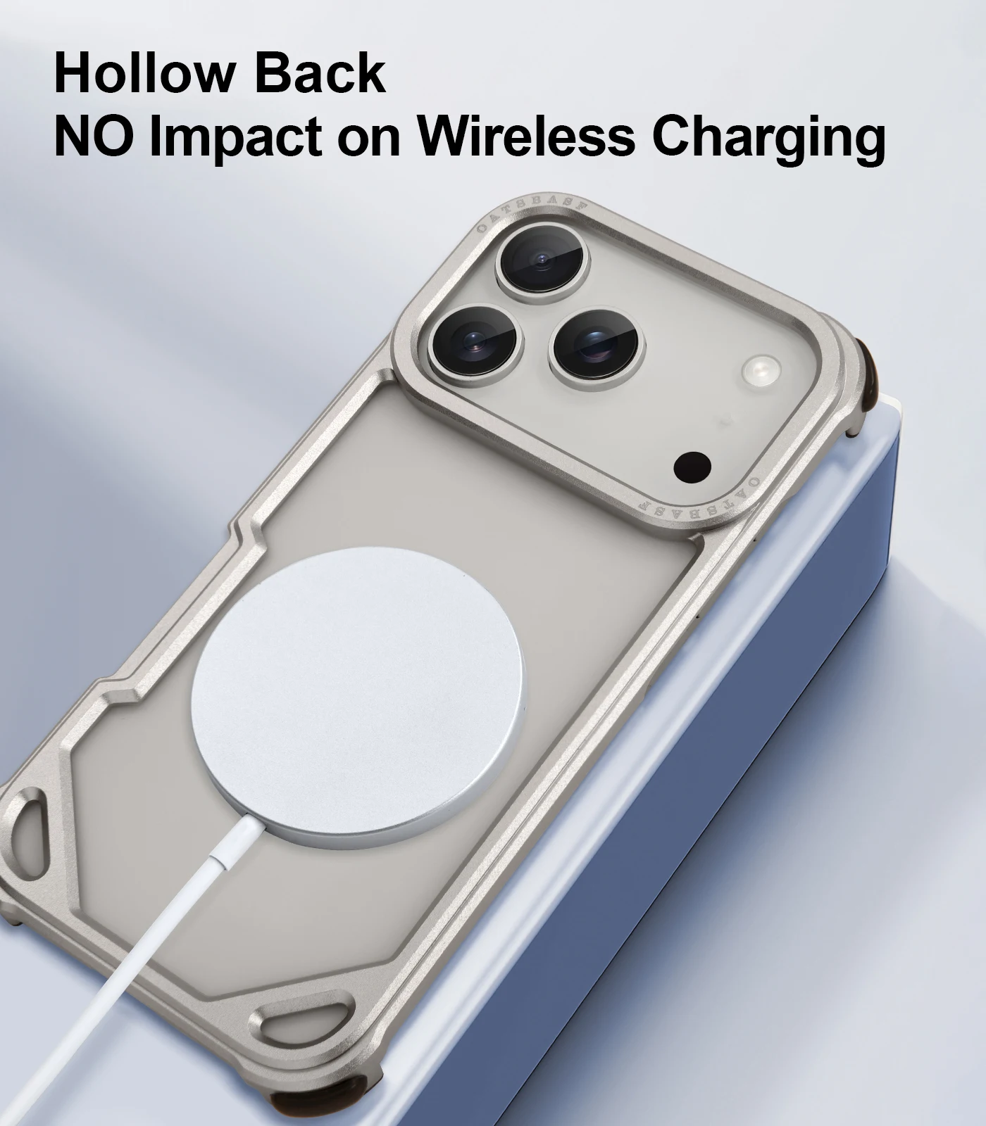 Eary für iPhone 18 17 16 15 Pro Max Air Handyhülle Metallrahmenlos Stoßfester Schutz-Bumper Minimalistische Schlanke Hülle – Detail 9