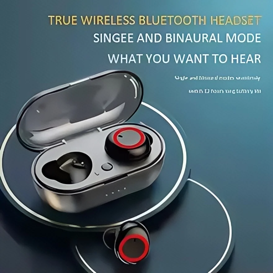 TWS Wireless Bluetooth 5.0 Earphones Touch Control 9D Stereo Headset with Mic Sport Earphones Waterproof Earbuds LED Display image 3