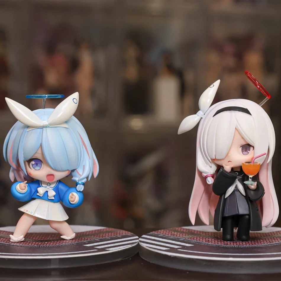 Em estoque azul arquivo plano arona figura pvc anime coletar personagens de anime ornamentos bonito dos desenhos animados festival presente de natal