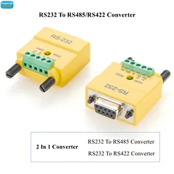 RS232 to RS485 RS422 Converter DB9 Female to 5pin Terminal Block RS232 to RS485 converter RS232 to RS422 Serial Port Converter