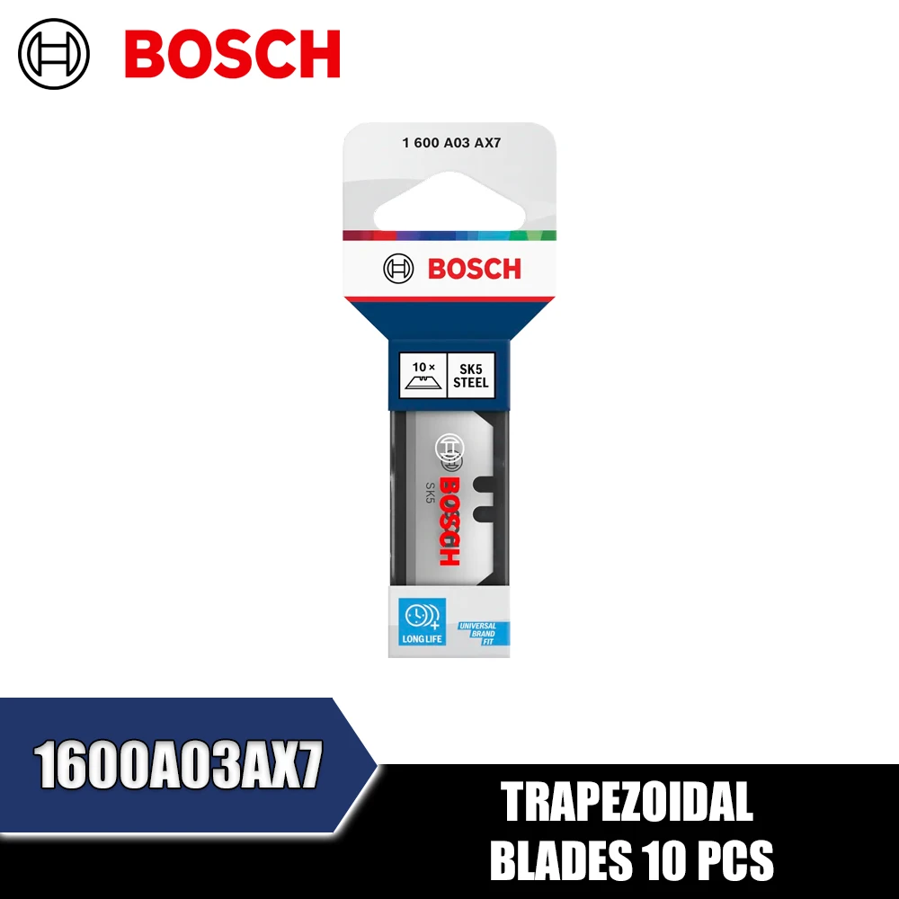 BOSCH 1600A03AX7 Trapezoidal Blades 10PCS Craft Knife Replacement Blades
