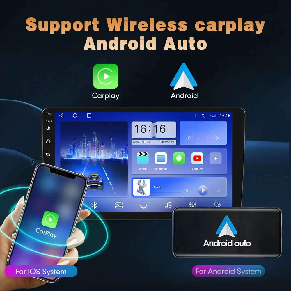 Android 16 For KIA K3 RIO 2011 2012 2013 2014 2015  Wireless CarPlay Car Radio Auto Multimedia Player GPS Navigation Car view 5