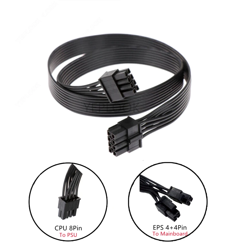 Original Gigabyte CPU Power Cable PSU 8Pin to 4+4Pin EPS12V for GP-P750GM, GP-P850GM, GP-P1000GM Gold Modular Power 60CM 18AWG