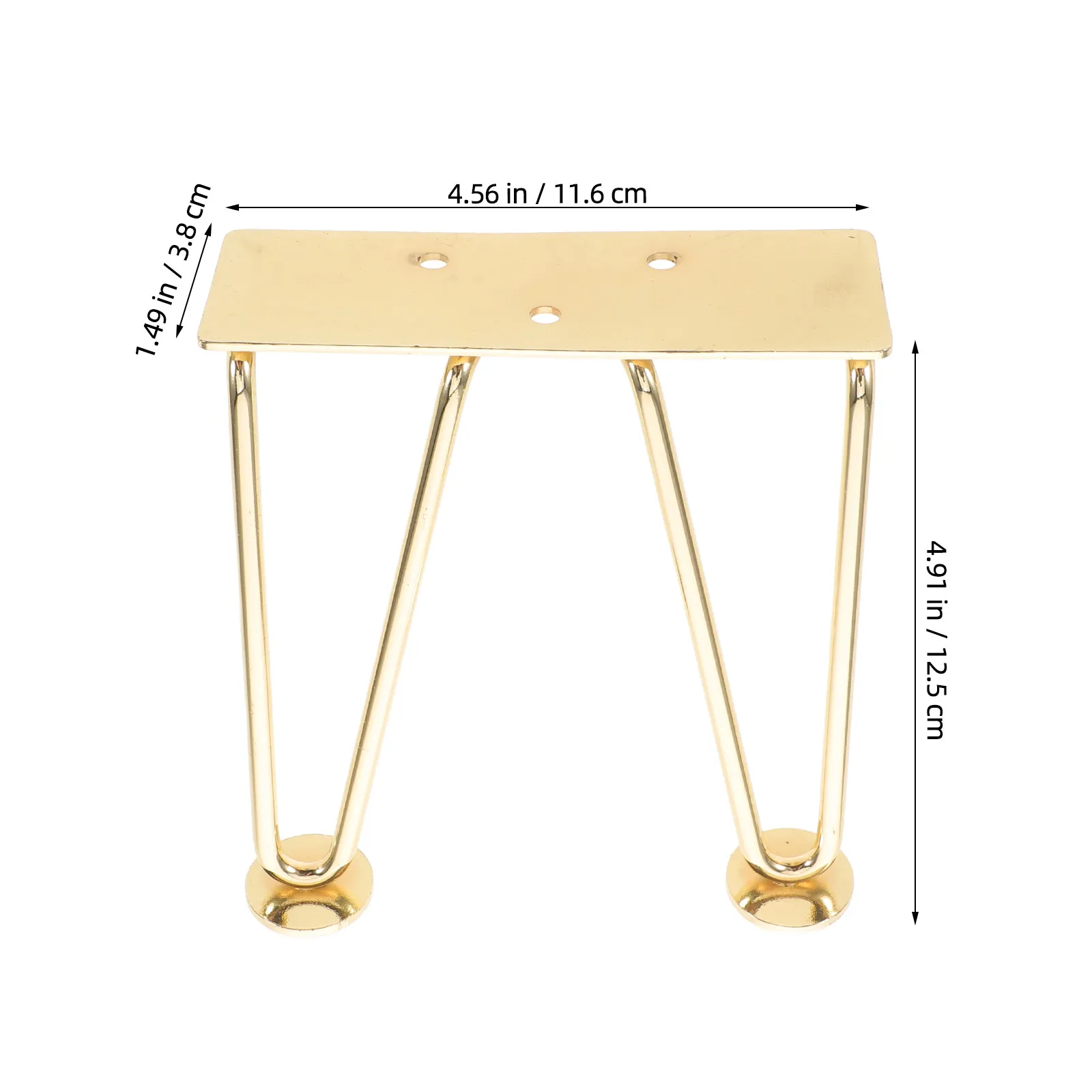 2Pcs Nail Hand Rest Support Metal Legs U Shaped Armrest Stand Hardware Replacement Feet for Manicure Cushion Stable Salon Home