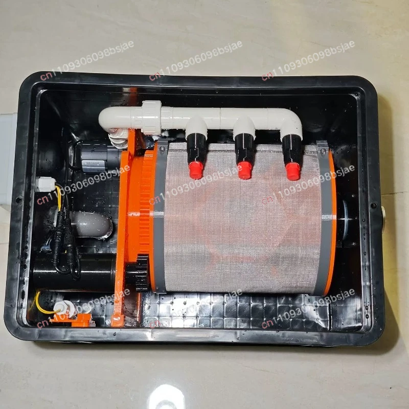 Automatic small turnover box 10000 flow conversion micro filter fish tank filter automatic backwashing sewage