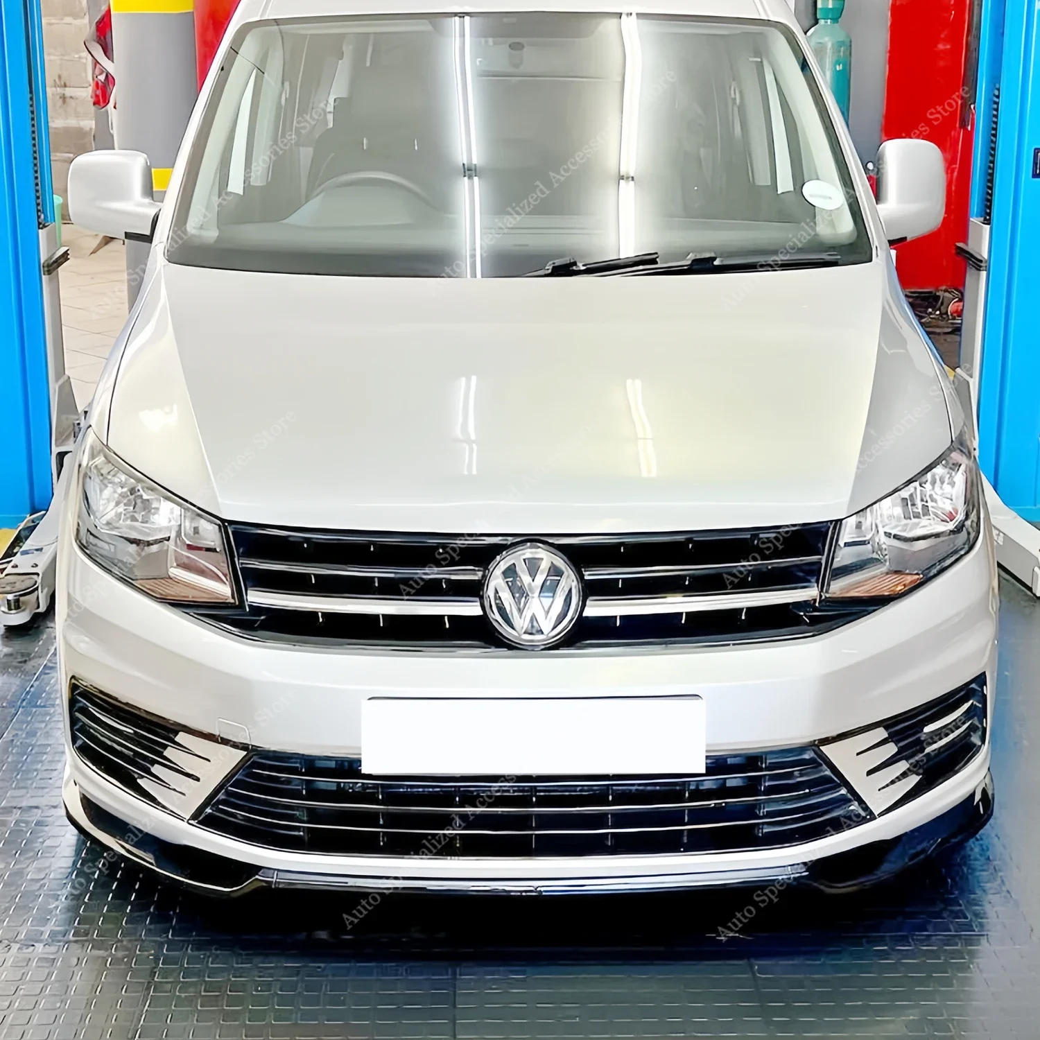 Fit For VW Caddy MK4 Front Bumper Lip Spoiler Splitter Diffuser Caddy 2K Maxi/Life 2015-2020 Facelift  Standard Bodykits Tuning