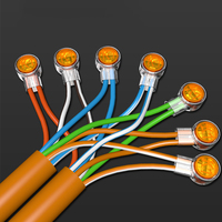 10/50pcs K1 K2 K3 Connector Crimp Connection Terminals Waterproof Wiring Rj45 Ethernet Cable Connector Telephone Wire Terminals