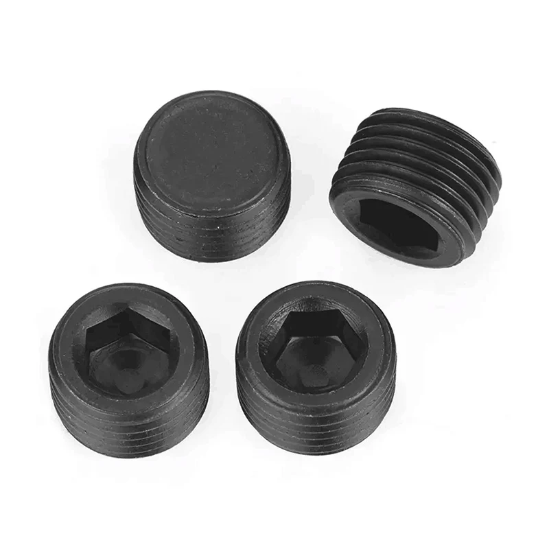 1/8 "1/4" 3/8 "1/2" 3/4 "1" 1-1/4 "1-1/2" BSP NPT متري ذكر Therad الكربون الصلب عرافة المقبس نهاية غطاء التوصيل تركيب الأنابيب