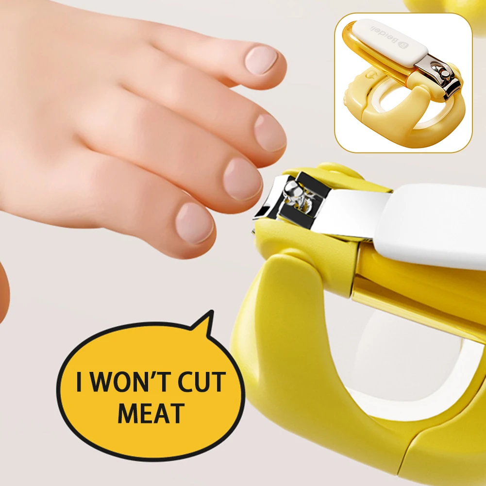 Baby Nail Clippers With LED Light/Magnifying Glass Splashproof Nail Trimmer Fingernails Toenails Nail Clippers Care For Home Use