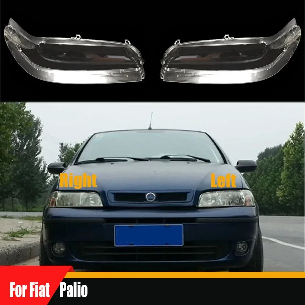 

For Fiat Palio Front Headlight Cover Transparent Lamp Shade Headlamp Shell Lens Plexiglass Replace Original Lampshade