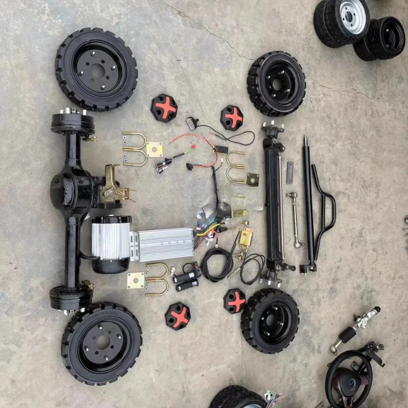 

Weighted flatbed truck Electric forklift Forklift drive Chassis assembly